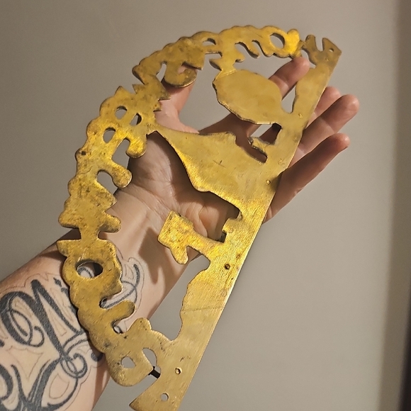 Brass Home Sweet Home Key Rack - Picture 6 of 6